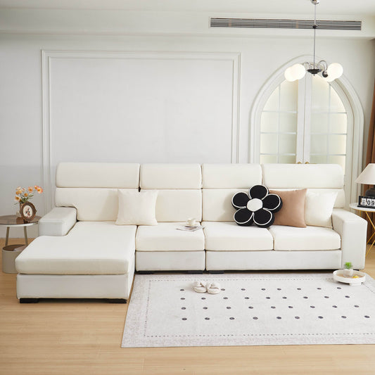 Close-up of Cozee Teddy Plush couch cover showing fluffy texture and stretch-fit design—premium sofa cover that fits most sofas and sectionals. Ideal for homes with pets, this cover offers cozy protection and works as couch covers, chair covers, recliner covers, and sectional couch covers.